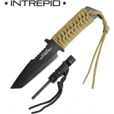 Intrepid Fixed Blade Knive with Fire starter + Whistle